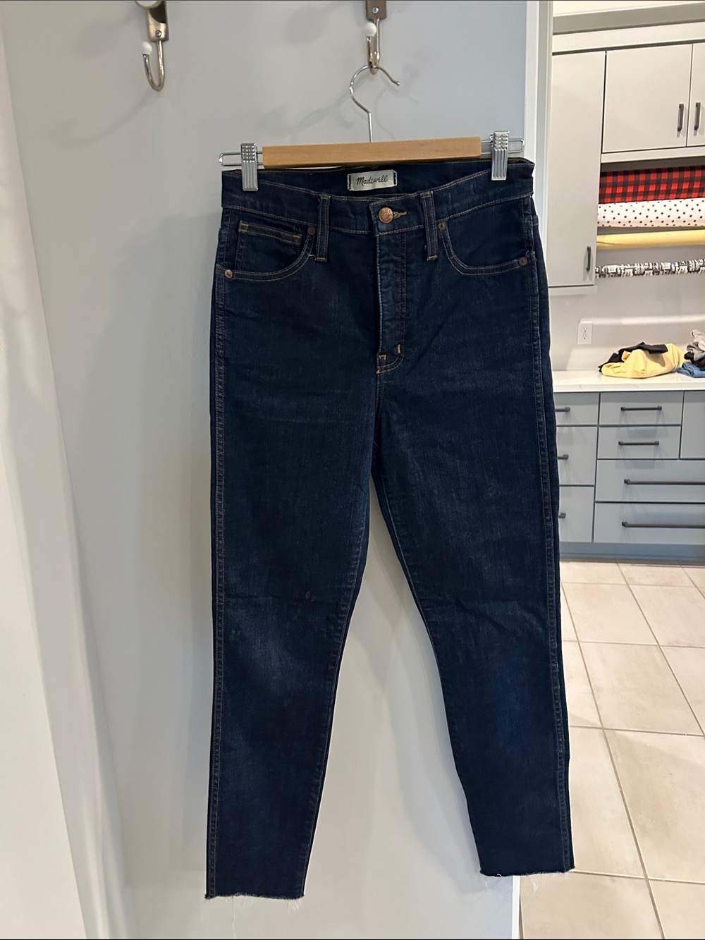 Madewell Men’s Dark Indigo Skinny Jeans